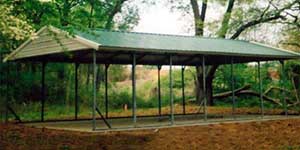 Vertical Style  Vertical Style Carport with Horizontal Gable Ends