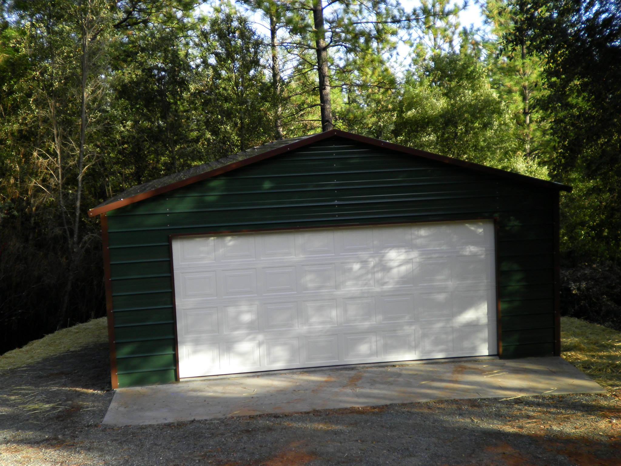 Metal Garage Green